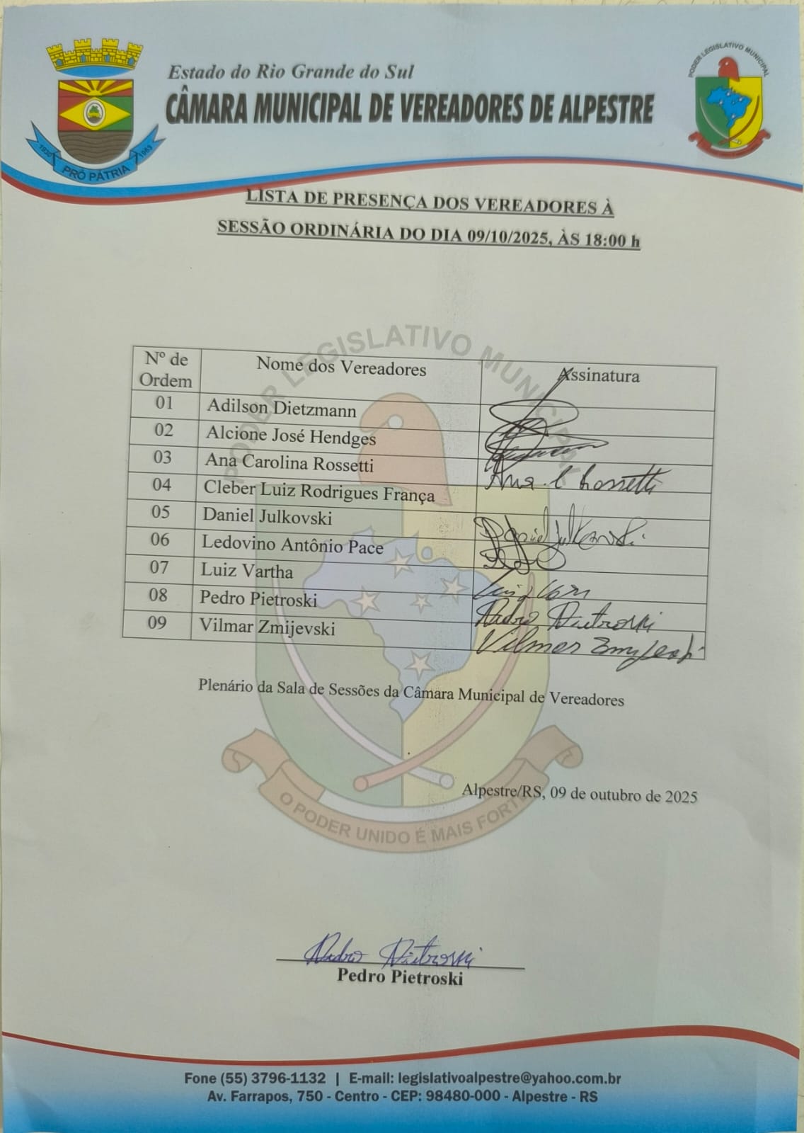 presença